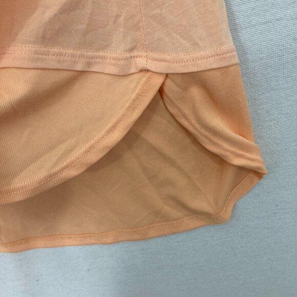 Soft Surroundings Orange Key Hole Stretch Knit 3/4 Sleeve Comfy Top Large - Picture 7 of 10